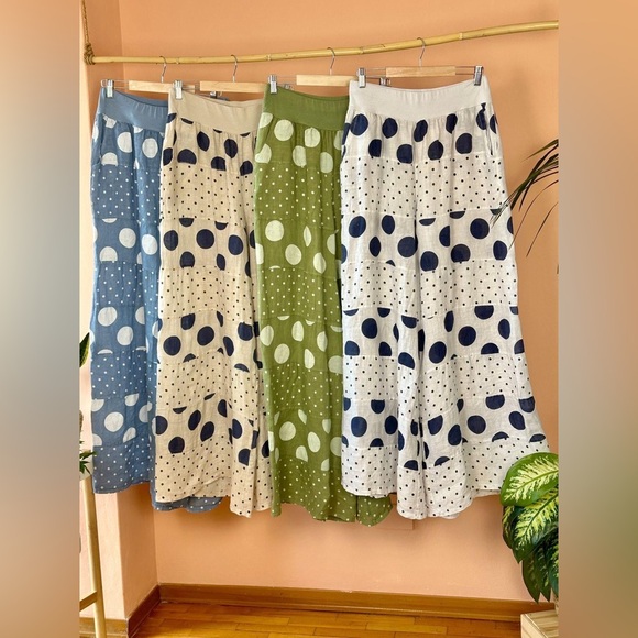 Line Polka dot palazo pant , made in Italy - Picture 2 of 2